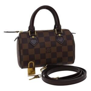 LOUIS VUITTON Damier Ebene Mini Speedy Hand Bag M41534